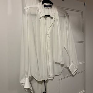 Louis Vuitton white uniform blouse